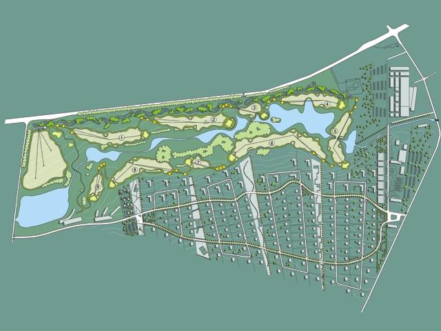 Projekt Golfresort Raevskaya, Masterplan 9-Loch