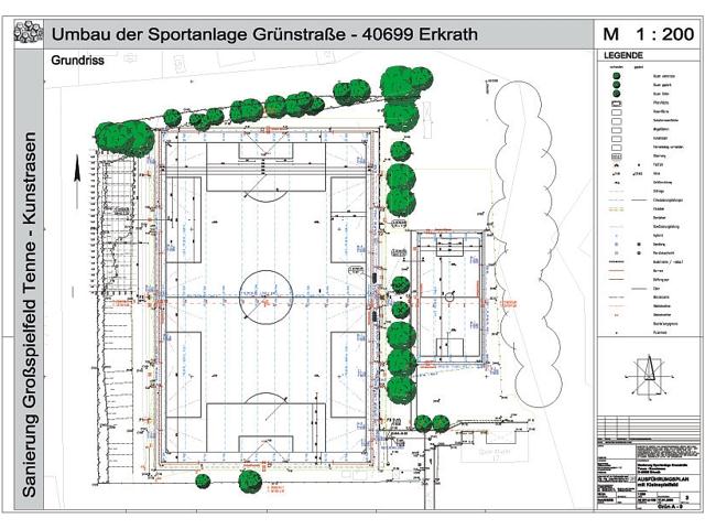 SpA Gr�nstra�e, Ausf�hrungsplanung