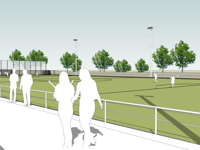 Sportanlage Hinter den G�rten, Perspektive