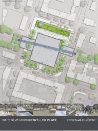 Wettbewerb Ehrenzeller Platz - Entwurf