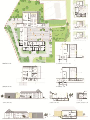 Wettbewerb Musikbildungszentrum S�dwestfalen, Wettbewerbsentwurf Blatt 2