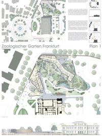 Wettbewerb Zoo Frankfurt, Wettbewerbsentwurf Blatt 1