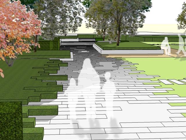 ZVK Spielplatz K�ln-Seebarg, Perspektive Zugang