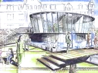 Wettbewerb Jubil�umsplatz Mettmann, Wettbewerbsperspektive 3