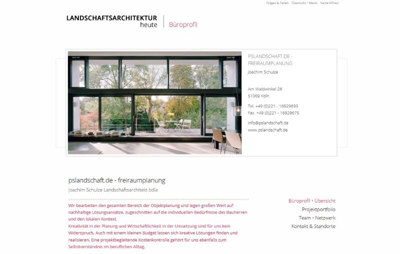 aktuelles 2013.01 - pslandschaft.de auf Landschaftsarchitektur heute