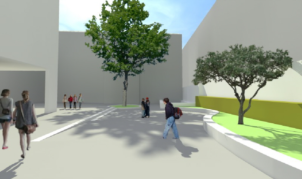 aktuelles 2014.07 - neuer Aufenthaltsbereich Realschule Hohenstein